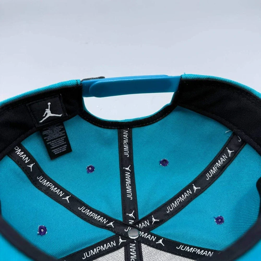 Charlotte Hornets x Air Jordan‎ Hat Men Blue Purple Jumpman Snap Back Cap